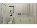 Bright bathroom featuring a double vanity with marble countertop, white cabinets, and tiled shower at 4470 Southern Valley Loop, Brooksville, FL 34601