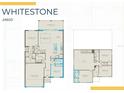 Whitestone floorplan featuring a two-story layout with multiple bedrooms and bathrooms, owner's suite, and gathering room at 17130 Moonflower Dr, Venice, FL 34293