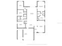 Detailed floor plan showcasing layout of the home, including the kitchen, bedrooms, and living spaces at 4410 Natures Reach Ter, Parrish, FL 34219