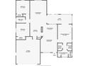 Detailed floor plan showcasing the layout of the home with bedrooms, living areas, kitchen, bathrooms, and lanai at 708 Sandy Hills Ave, Tarpon Springs, FL 34689