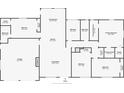 Detailed floor plan showcasing the layout of the home, including the kitchen, living room, and bedrooms at 8231 31St N Ter, St Petersburg, FL 33710