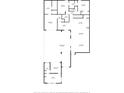 Detailed floor plan of the first floor with room dimensions and layout at 8946 Ivy Stark Blvd, Wesley Chapel, FL 33545