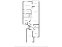 Detailed floorplan showcasing the layout of the house including the living room, kitchen, and bedrooms at 39650 Us Highway 19 N # 743, Tarpon Springs, FL 34689