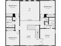 Layout of the second floor, including a loft, study, and four bedrooms, with two bathrooms at 735 Sky Shade Dr, Apollo Beach, FL 33572
