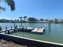 Waterfront canal with boat docks is ideal for boating enthusiasts at 7952 1St S Ave, St Petersburg, FL 33707