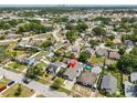 Aerial view of a residential area with a pin marker identifying the property location, showcasing nearby amenities and neighborhood layout at 3042 57Th N Ave, St Petersburg, FL 33714
