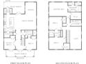 Detailed floor plan showcases the layout of the first and second floors at 510 35Th N Ave, St Petersburg, FL 33704