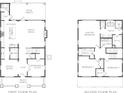 Detailed floor plan showcasing the layout of the first and second floors of the home at 1521 21St N Ave, St Petersburg, FL 33704