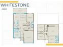 Whitestone floor plan showcasing the layout of the home, including the owner's suite and gathering room at 17146 Moonflower Dr, Venice, FL 34293