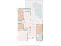 A detailed floor plan of the home's layout and dimensions at 9632 Asbel Estates St, Land O Lakes, FL 34638