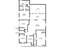 Detailed floor plan showcasing the layout of the home, including bedrooms, bathrooms, living spaces, and garage at 4511 Huntington Ne St, St Petersburg, FL 33703