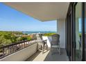 Balcony with seating and water views at 30 Turner St # 604, Clearwater, FL 33756