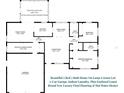 Detailed floorplan showcasing two bedrooms, two baths, a lanai, and a two-car garage at 2967 Macalpin N Dr, Palm Harbor, FL 34684
