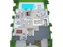 Detailed floor plan showcases bedrooms, a game room, and modern amenities at 3914 W San Rafael St, Tampa, FL 33629