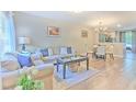 Inviting living room with lots of natural light and open floor plan to the dining area at 10106 Bessemer Pond Ct, Riverview, FL 33578