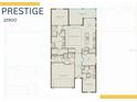 Detailed floor plan showcasing the layout of the PRESTIGE 32900 house at 4575 Blue Star Ct, North Port, FL 34289
