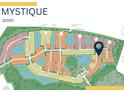 Community map showcasing lot locations, street names, and amenities within the neighborhood at 1925 Pepper Grass Dr, North Port, FL 34289