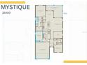 Detailed floorplan illustrating the home's layout, including the owner's suite, bedrooms, kitchen, and covered lanai at 1925 Pepper Grass Dr, North Port, FL 34289