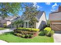 Attractive single-story home with stone accents, a well-maintained lawn, and mature landscaping at 11644 Meridian Point Dr, Tampa, FL 33626