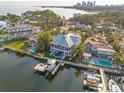 Waterfront home with a private dock and boat lift, located near downtown at 721 Brightwaters Ne Blvd, St Petersburg, FL 33704