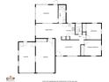 Detailed floor plan illustrating the layout of the home's rooms, including kitchen, bedrooms, and living areas at 7346 Hiawatha Pkwy, Spring Hill, FL 34606