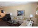 Cozy living room with comfortable seating, a glass coffee table, and a neutral color palette at 9950 47Th N Ave # 311, St Petersburg, FL 33708
