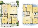 Detailed floor plan showcasing the layout of the first and second floors of the home at 114 W Plymouth St, Tampa, FL 33603