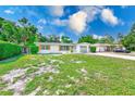 Beautiful single-story home with a well-maintained lawn, complimented by a light-green garage and front door at 2220 Calexico S Way, St Petersburg, FL 33712