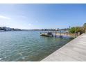 A peaceful water view from a renovated private dock and boat slip at 2140 Dolphin S Blvd, St Petersburg, FL 33707