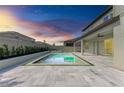Backyard showcasing modern pool with in-ground hot tub and paver patio at 13071 Willow Grove Dr, Riverview, FL 33579
