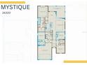 Detailed floor plan showcasing the layout of the home, including bedrooms, bathrooms, and living spaces at 17085 Moonflower Dr, Venice, FL 34293