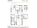 Detailed floor plan showcasing the layout of this 4-bedroom, 2-bath home, including living spaces at 4086 Polynesia Rd, North Port, FL 34288