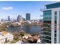 Stunning exterior view of the building, overlooking downtown and nearby lake at 777 3Rd Ave N # 1403, St Petersburg, FL 33701