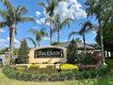 Buckhorn Preserve community sign surrounded by lush landscaping and mature palm trees at 2820 Pankaw Ln, Valrico, FL 33596