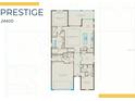 Prestige floorplan featuring a spacious owner's suite, kitchen and lanai at 17116 Moonflower Dr, Venice, FL 34293