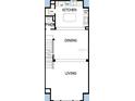 Detailed floorplan highlighting the kitchen, dining, and living spaces at 2123 1St N Ave, St Petersburg, FL 33713
