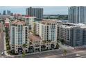 View of the building exterior highlighting architecture, balconies, and surrounding cityscape at 1227 E Madison St # 902, Tampa, FL 33602