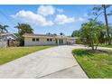 A well-kept home featuring a lush lawn and a spacious concrete driveway at 1524 Carson Ne Cir, St Petersburg, FL 33703