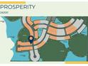 Community map showcasing the location of the neighborhood, including nearby walking trails and lakes at 17093 Moonflower Dr, Venice, FL 34293