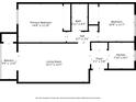 Detailed floor plan shows layout of bedrooms, living room, kitchen, bath and balcony at 381 S Mcmullen Booth Rd # 72, Clearwater, FL 33759