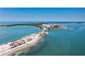 Aerial view showcasing the beautiful waters near the community and convenient bridge access at 7 Island Park Pl # 204, Dunedin, FL 34698
