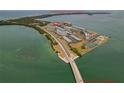 Aerial shot of the island community with easy access to beaches and Honeymoon Island at 7 Island Park Pl # 204, Dunedin, FL 34698