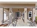 Welcoming front entrance with elegant front door, updated pavers and manicured landscaping at 4531 44Th S St, St Petersburg, FL 33711