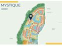 Community map showcasing lot locations, amenities, and nearby landmarks at 16305 Pebble Ridge Dr, Lakewood Ranch, FL 34211