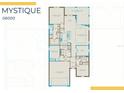 Detailed floorplan illustrating the layout of the home, including bedrooms, bathrooms, and living spaces at 16305 Pebble Ridge Dr, Lakewood Ranch, FL 34211