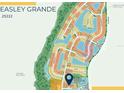 Community map shows the location of Sapphire Point Circle in a gated community at 16411 Sapphire Point Dr, Lakewood Ranch, FL 34211