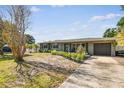 Inviting single-story home with a freshly landscaped front yard and a convenient attached garage at 4610 W Mcelroy Ave, Tampa, FL 33611