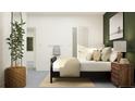 Comfortable bedroom with minimalist decor, featuring a modern bed frame and ample natural light at 11554 71St E Ave, Palmetto, FL 34221