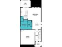 Functional first floor layout featuring a kitchen, great room, dining and bedroom at 31356 Pendleton Landing Cir, Wesley Chapel, FL 33545
