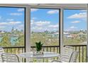 Picture of a balcony showcasing waterfront views and outdoor seating perfect for relaxation and enjoying the scenery at 10355 Paradise Blvd # 413, Treasure Island, FL 33706